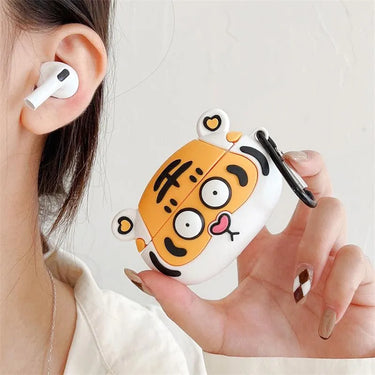 Tiger Wireless Earphone Cartoon Protective Case - TechShopi